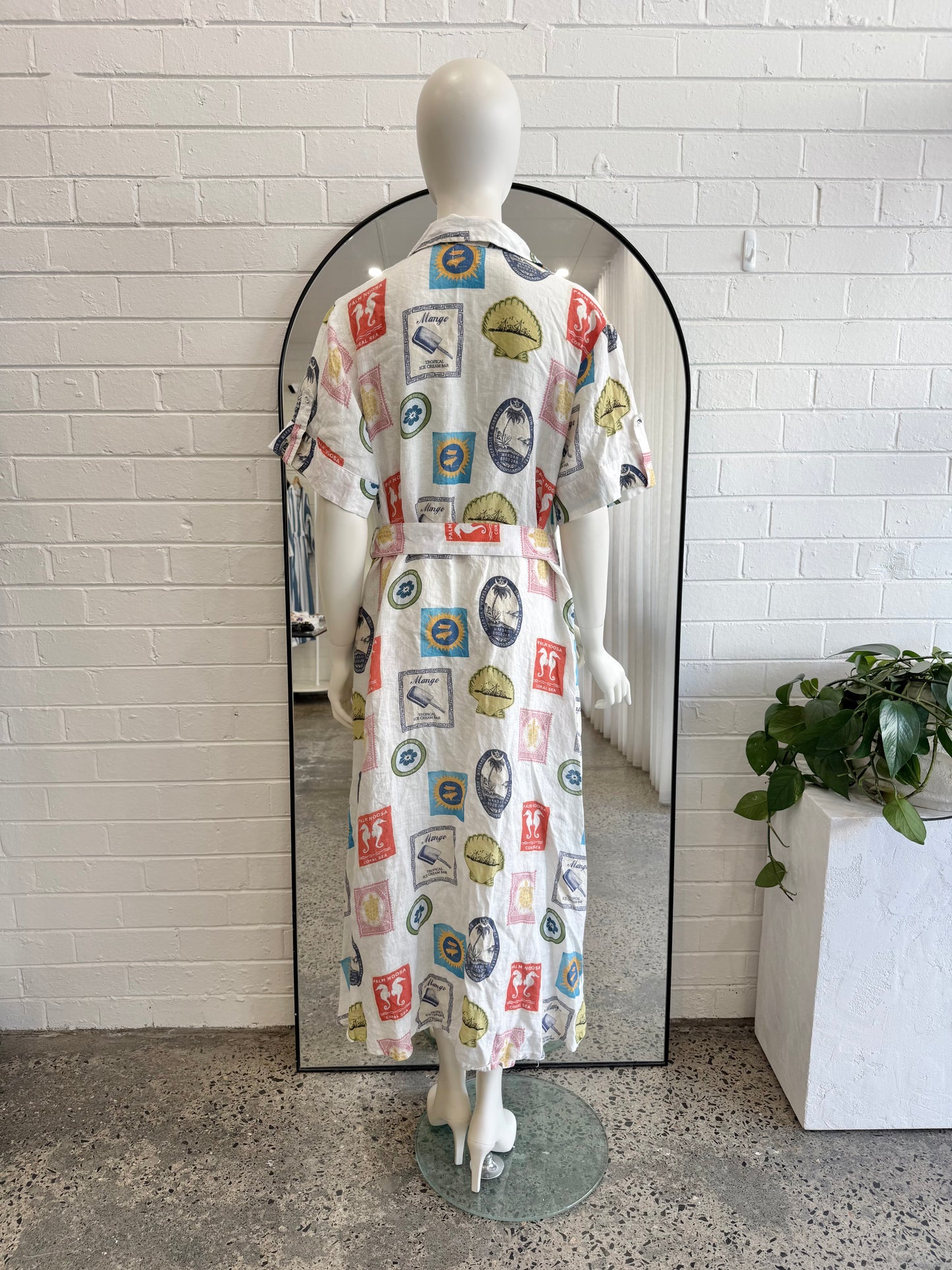 Palm Noosa White Memento Maxi Dress - Size 12