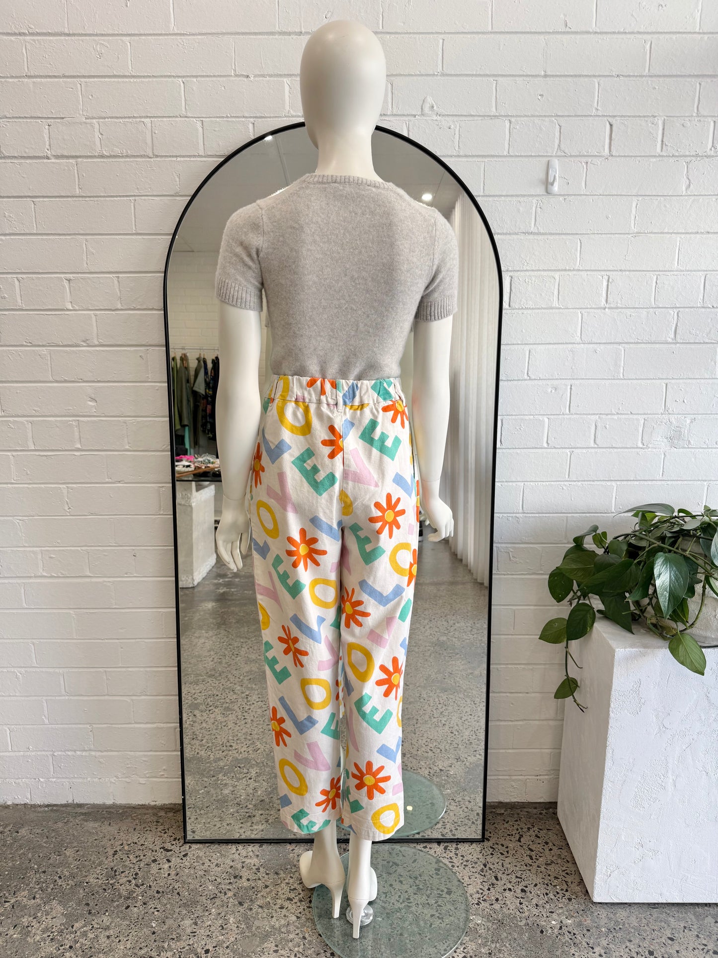 Gorman x Luke John Matthew Arnold Ecru Love Trousers - Size 8