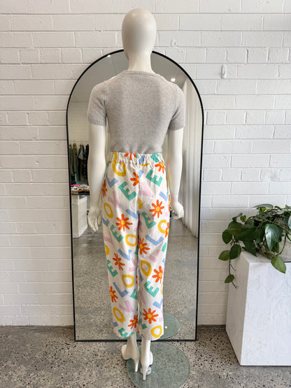 Gorman x Luke John Matthew Arnold Ecru Love Trousers - Size 8