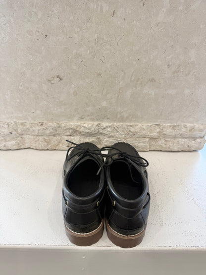 Mollini Black Leather Jinny Loafers - Size 39