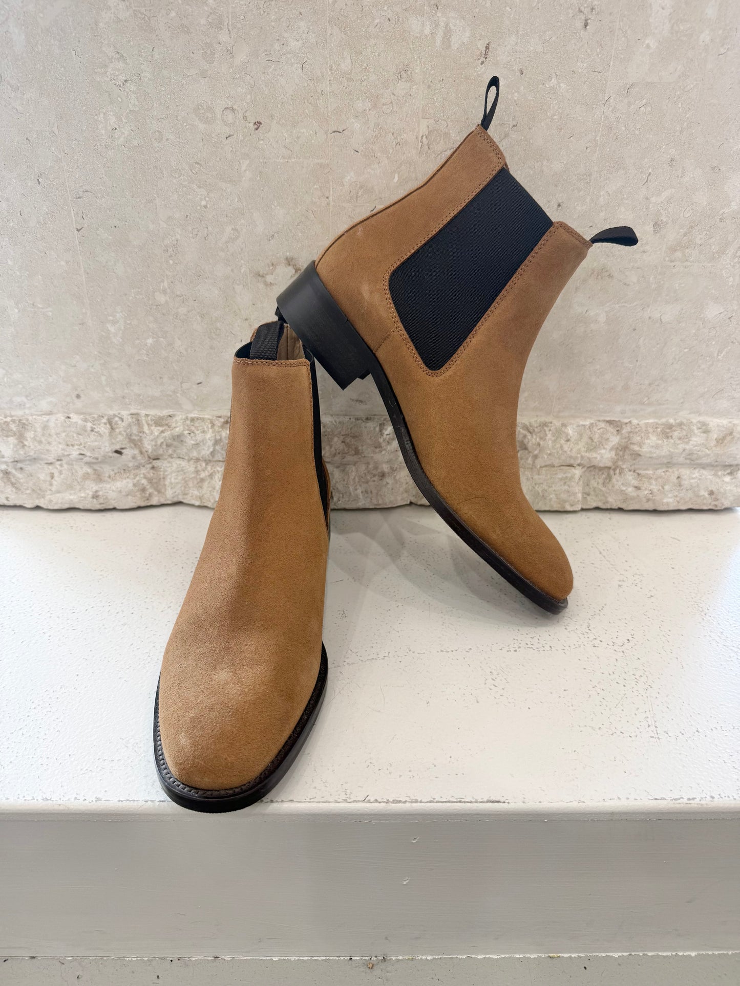 Millwoods Tan Suede Boots - Size 40