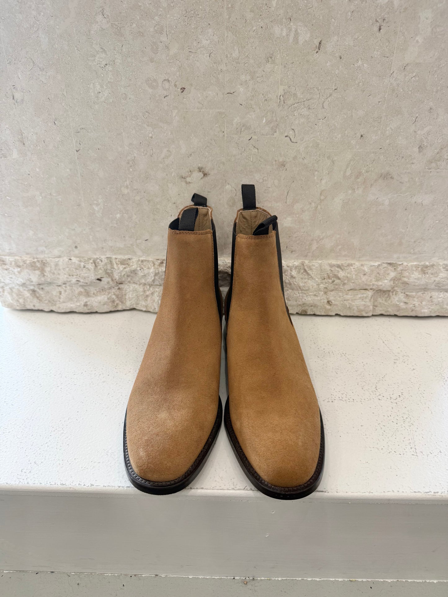 Millwoods Tan Suede Boots - Size 40