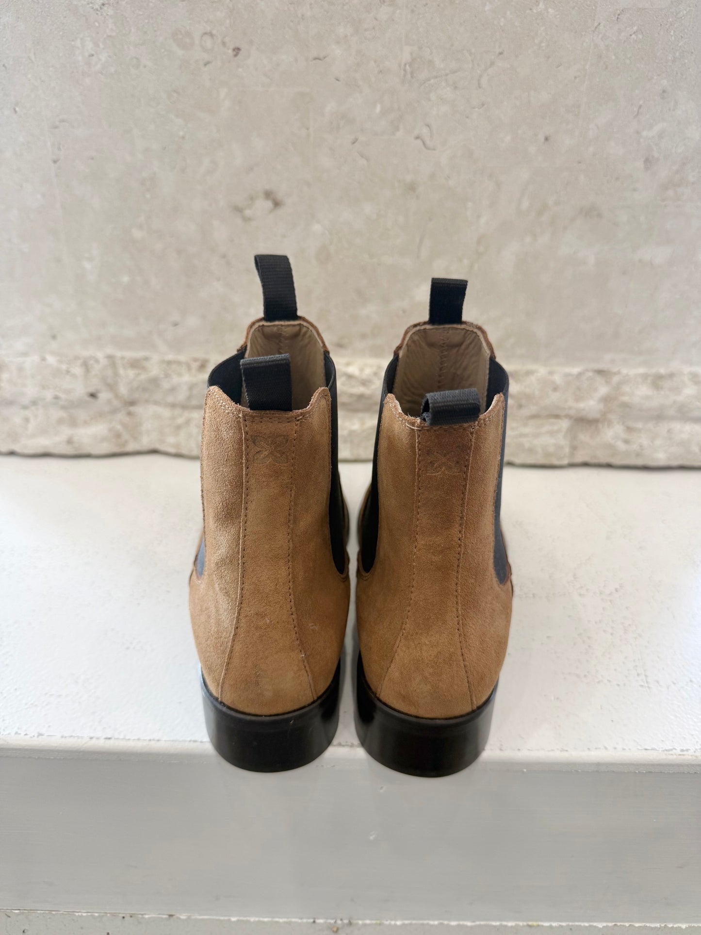 Millwoods Tan Suede Boots - Size 40