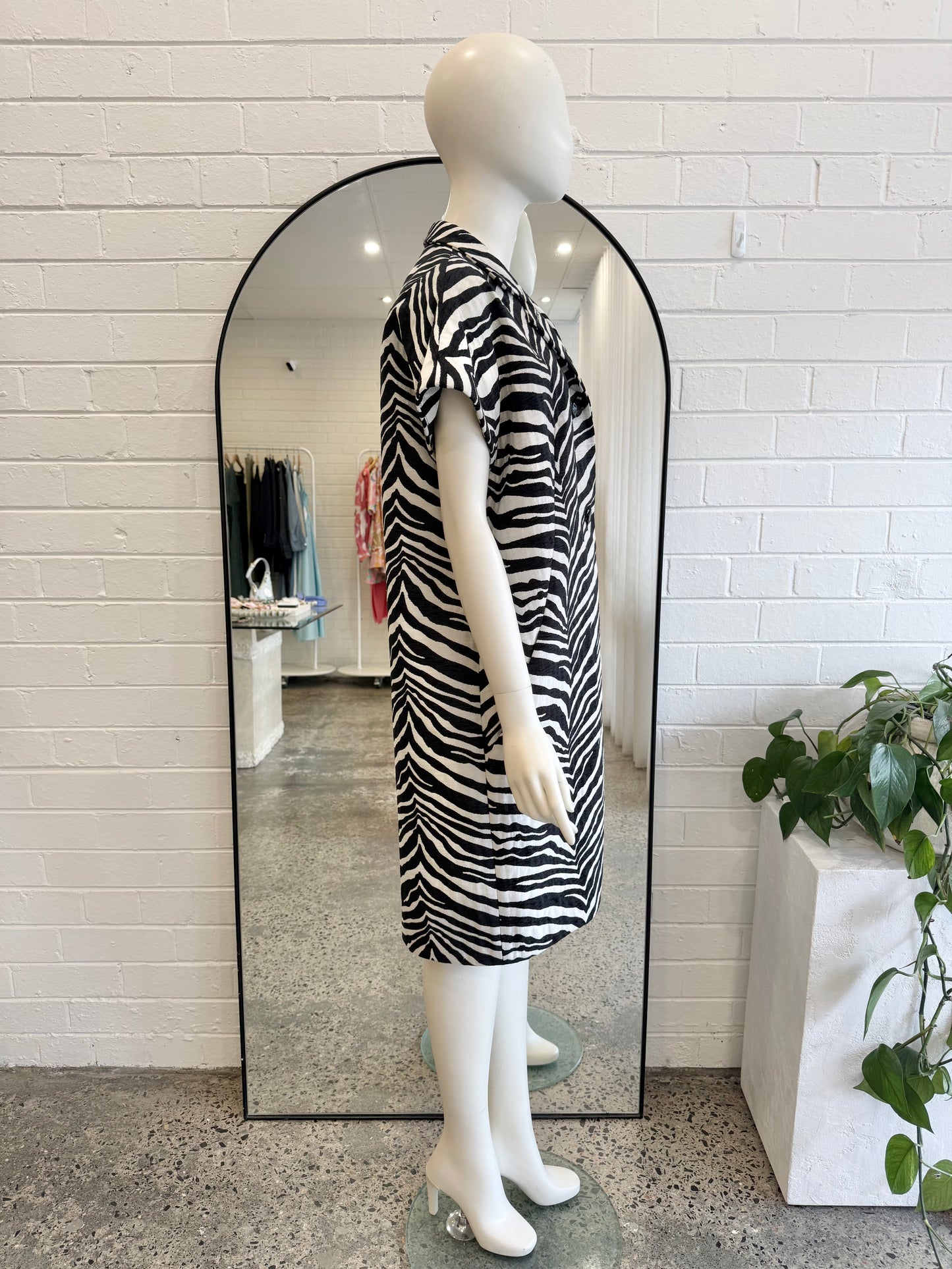 Vintage Carla Zampatti Zebra Print Jacket - Size 12