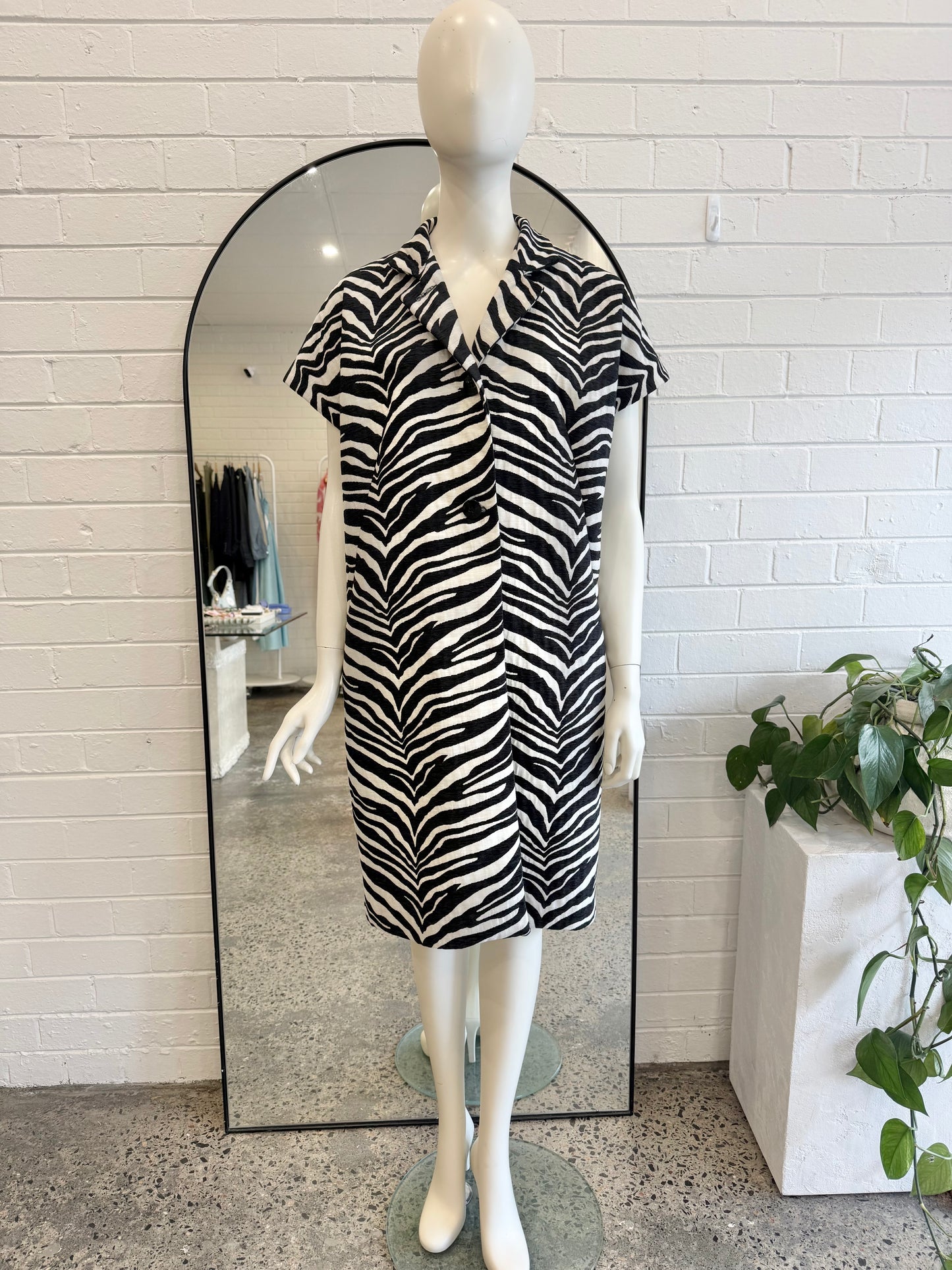 Vintage Carla Zampatti Zebra Print Jacket - Size 12