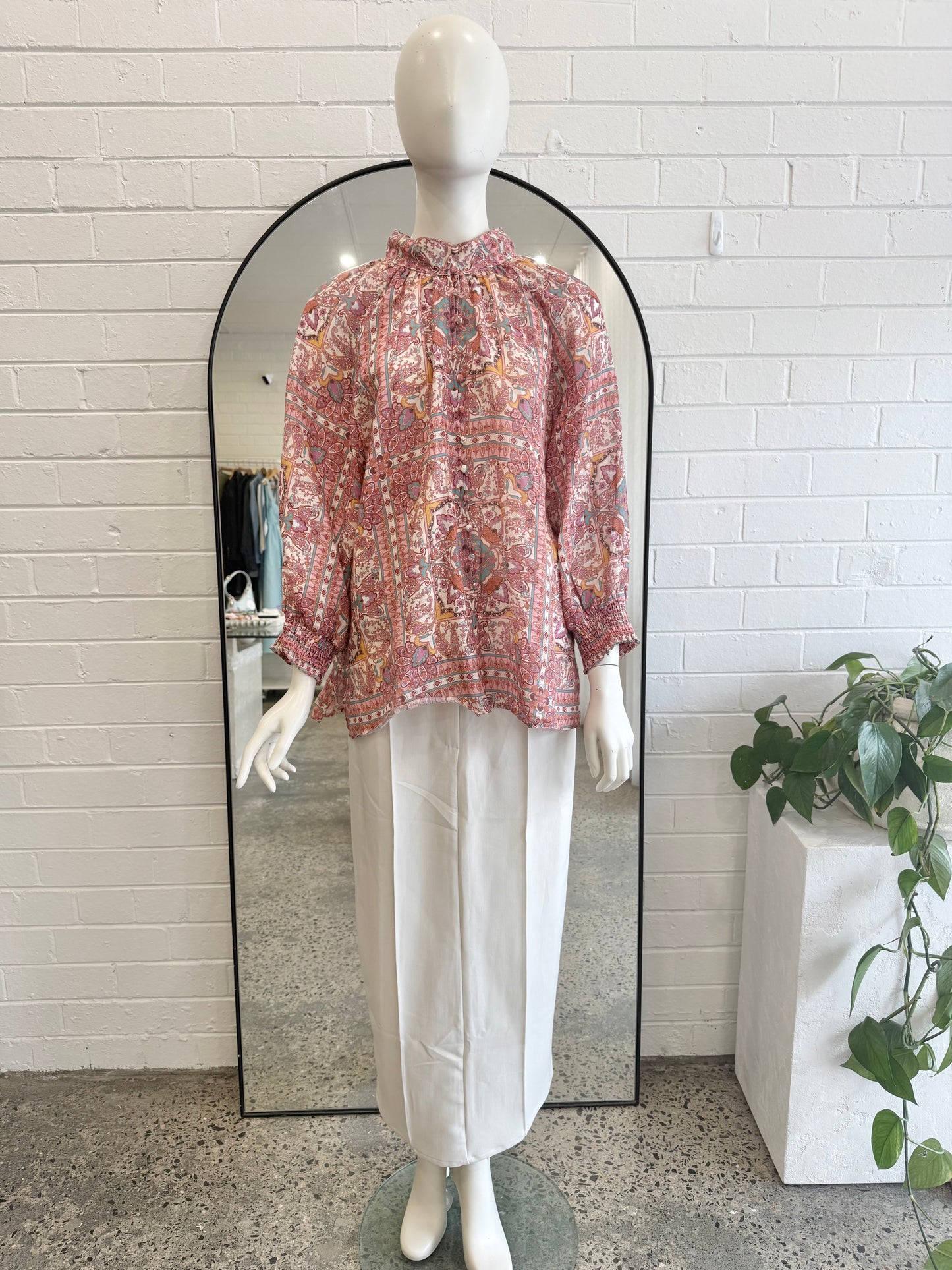 Zoe Kratzmann Rio Scarf Carousel Blouse - Size 3 (12 - 14)