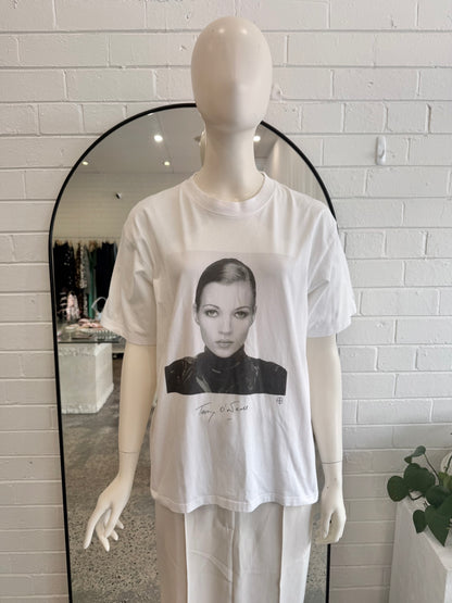 Anine Bing White Ida Tee - Size M