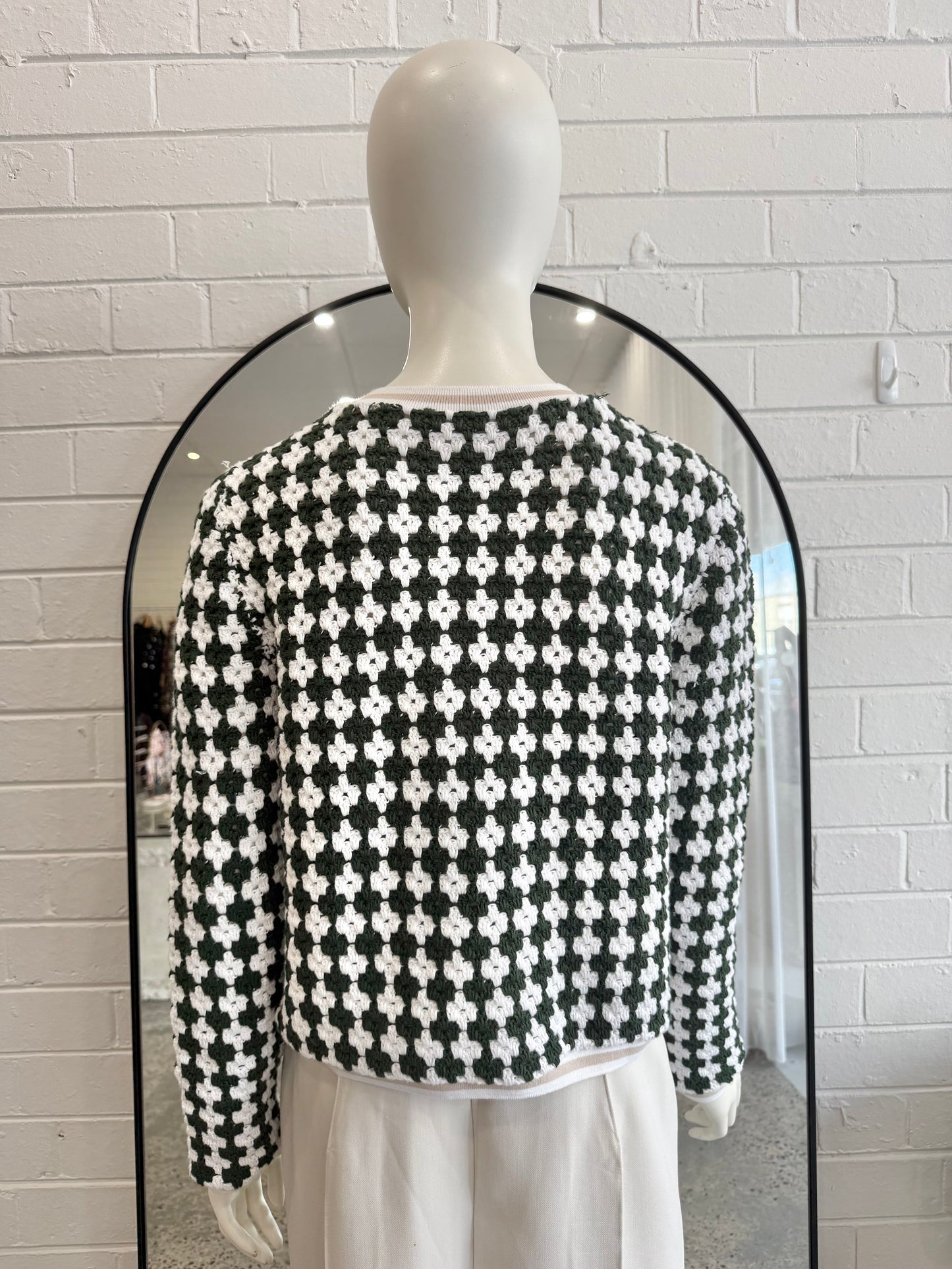 The Upside Eden Portobello Crochet Cardigan - Size S