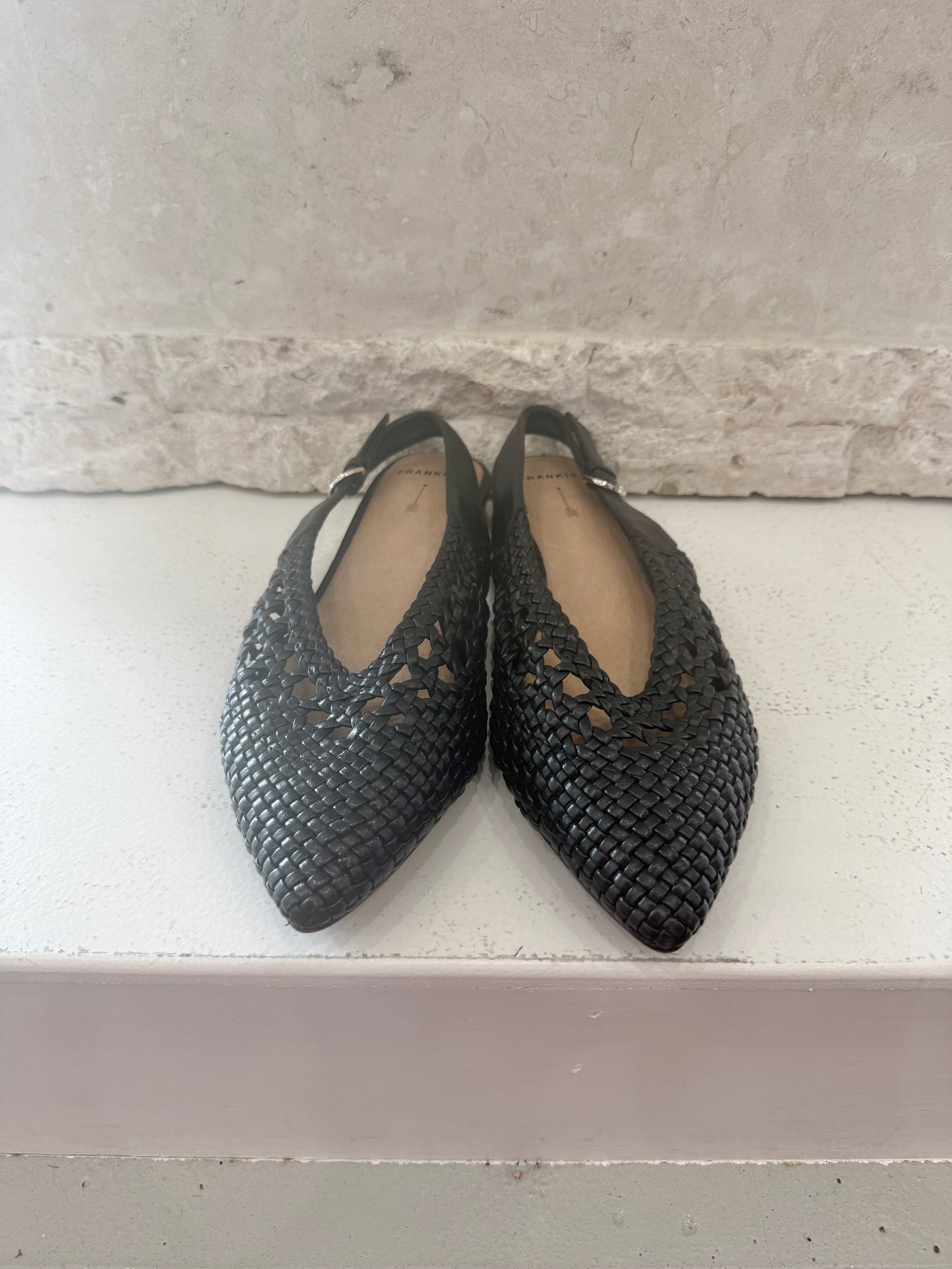 Frankie 4 Black Cole Slingbacks - Size 9