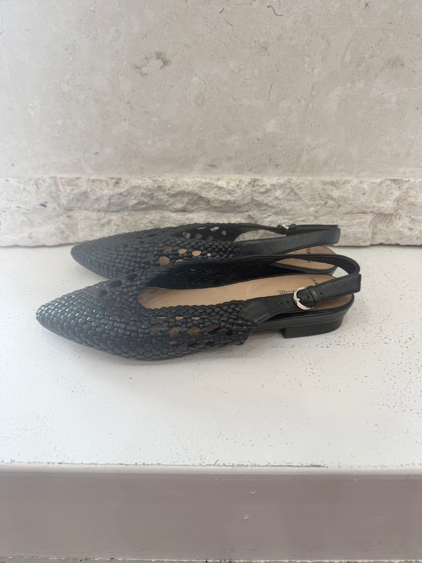 Frankie 4 Black Cole Slingbacks - Size 9