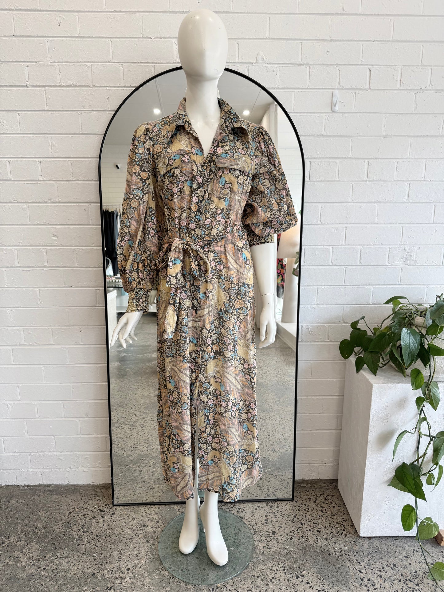 byTiMo Floral Midi Shirtdress - Size Large
