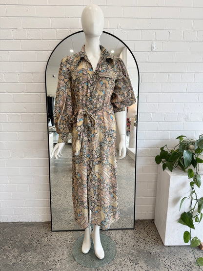 byTiMo Floral Midi Shirtdress - Size Large