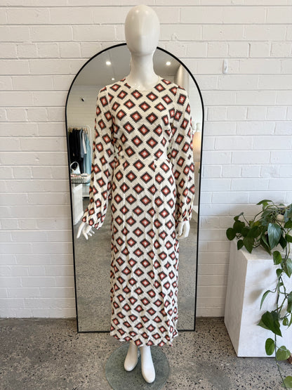 The Wolf Gang Marrakesh Midi Dress - Size Small (8-10)