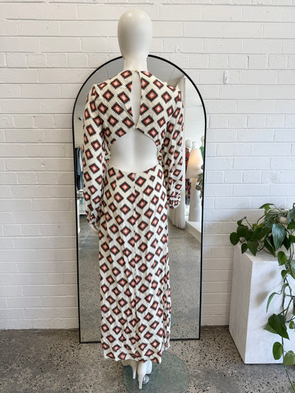 The Wolf Gang Marrakesh Midi Dress - Size Small (8-10)
