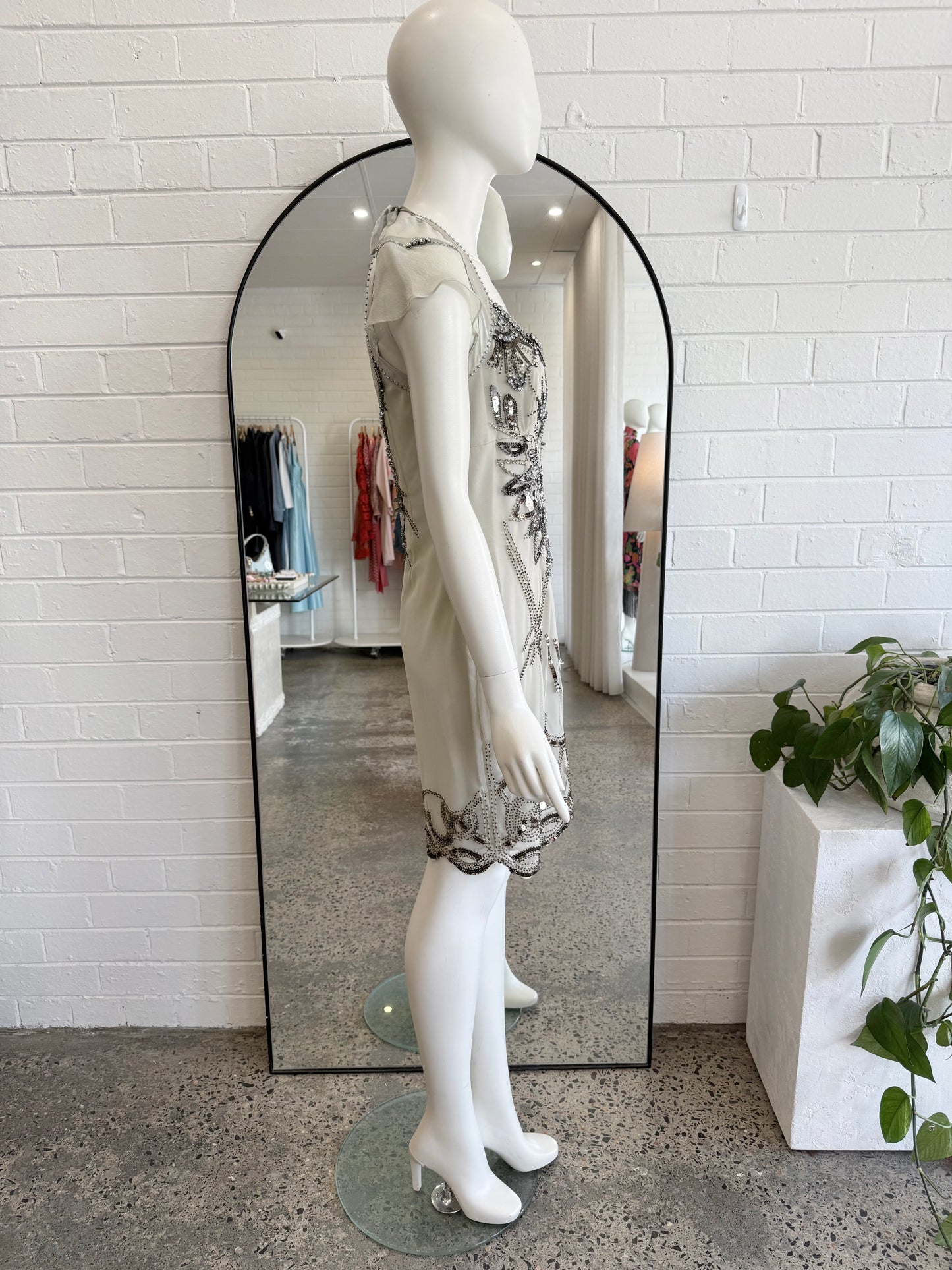 Karen Millen Diamante Jewel Dress - Size 12
