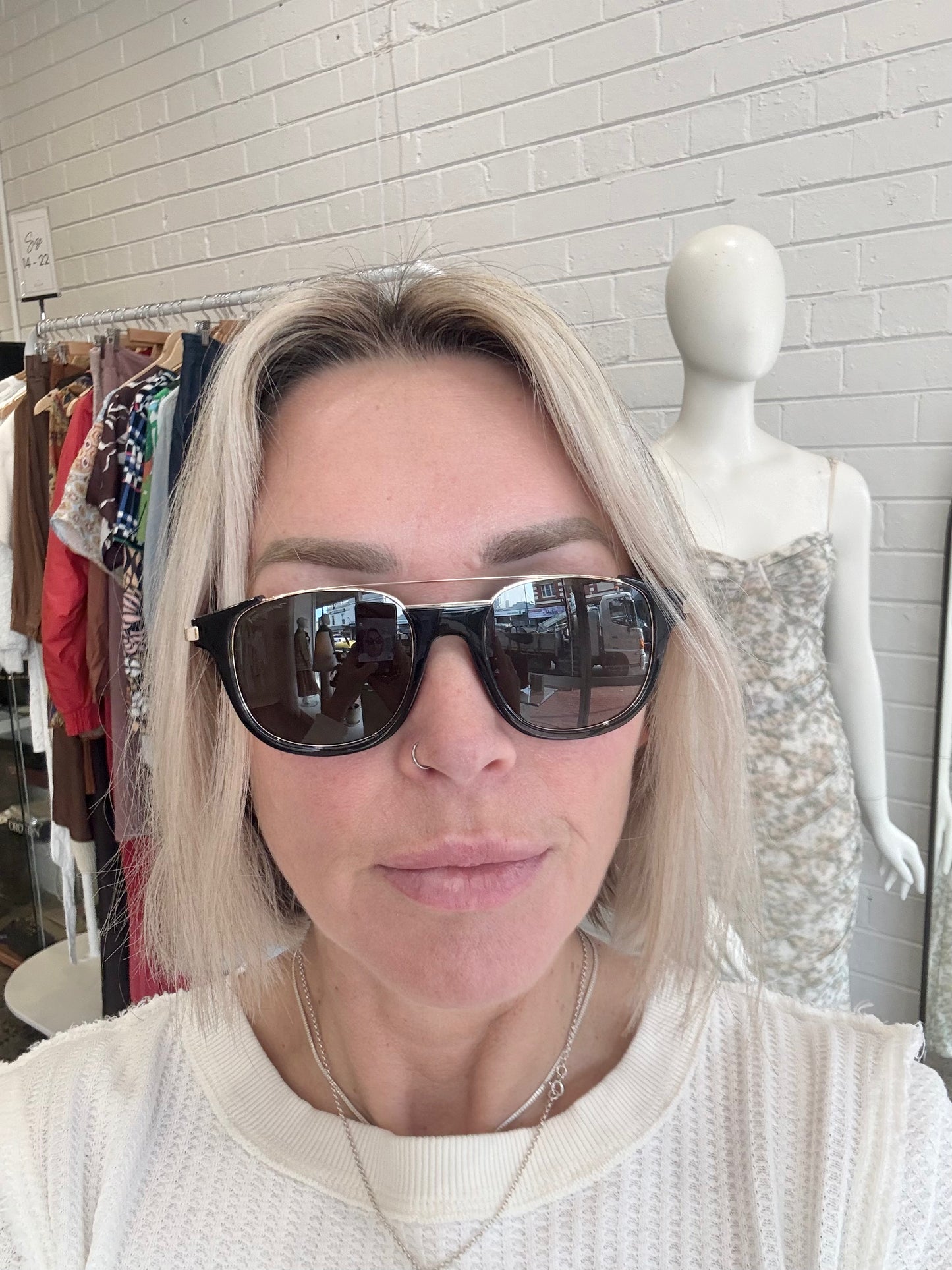 Salvatore Ferragamo Black SF160S Sunglasses