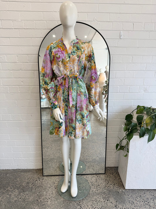 Kachel Rose Long Sleeve Mini Dress - Size 10