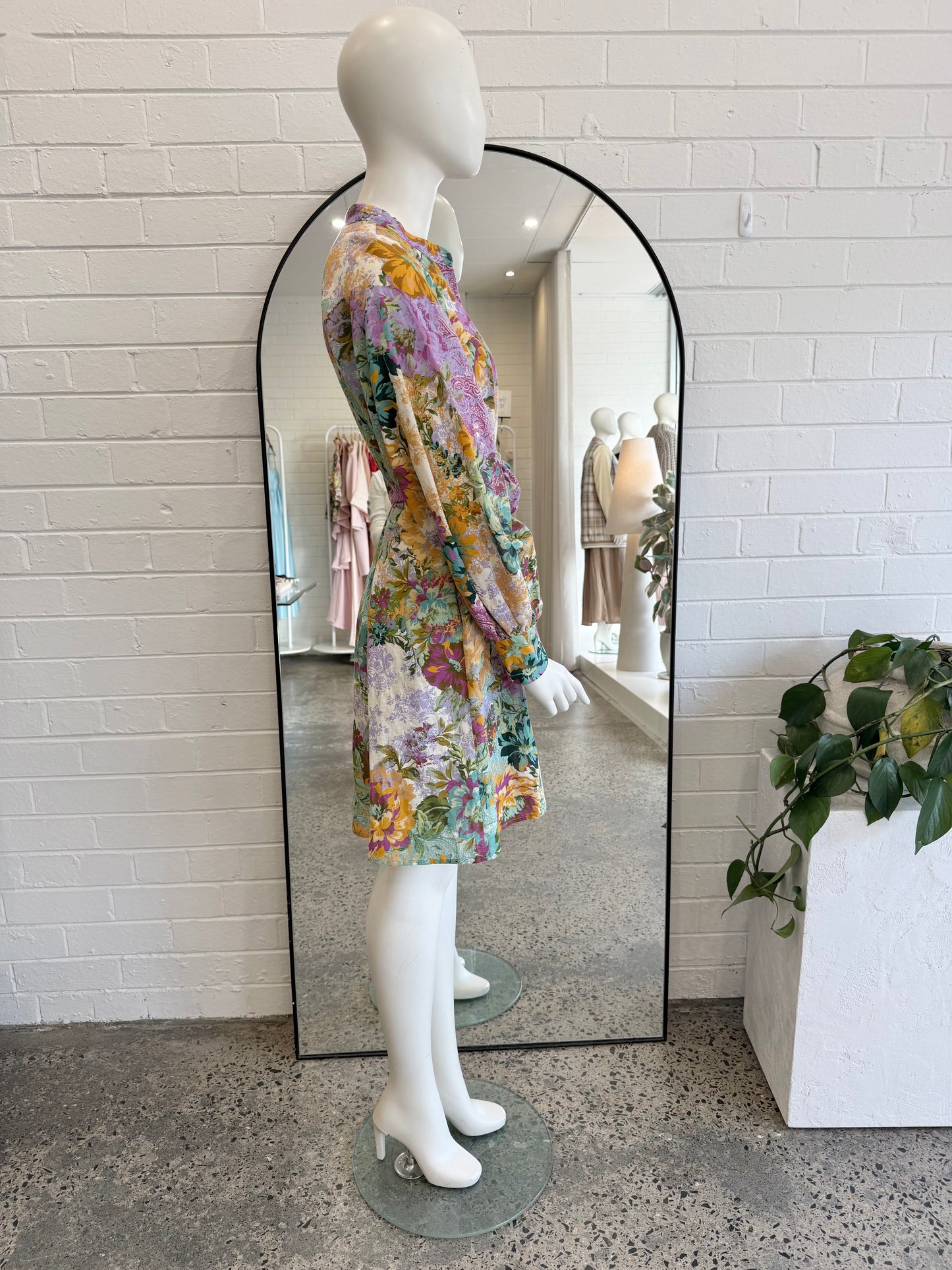Kachel Rose Long Sleeve Mini Dress - Size 10