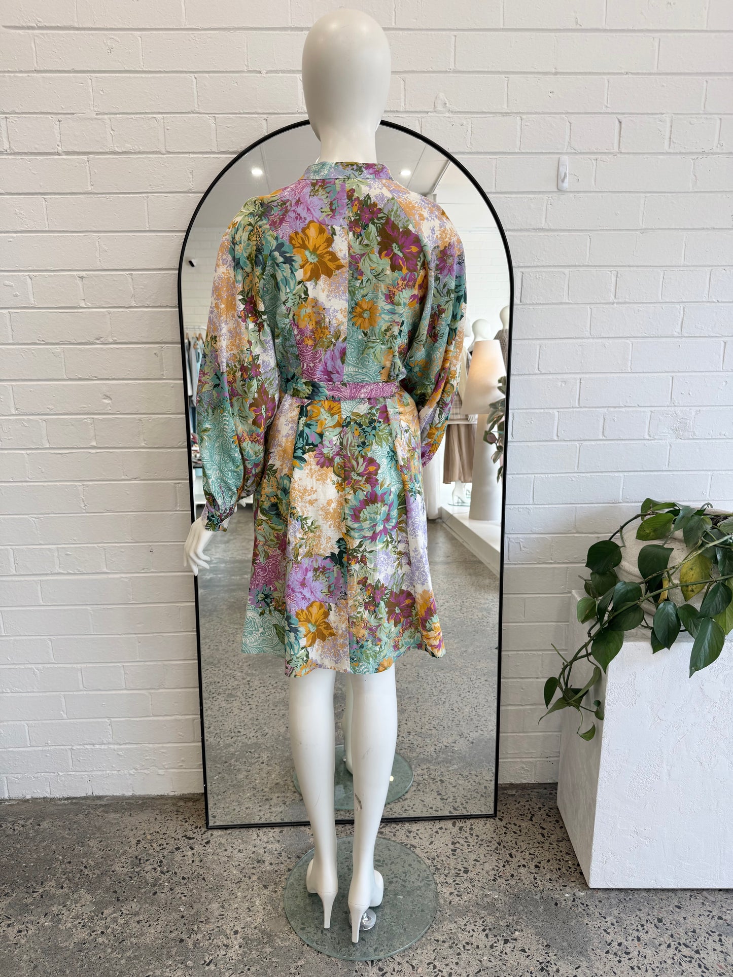 Kachel Rose Long Sleeve Mini Dress - Size 10