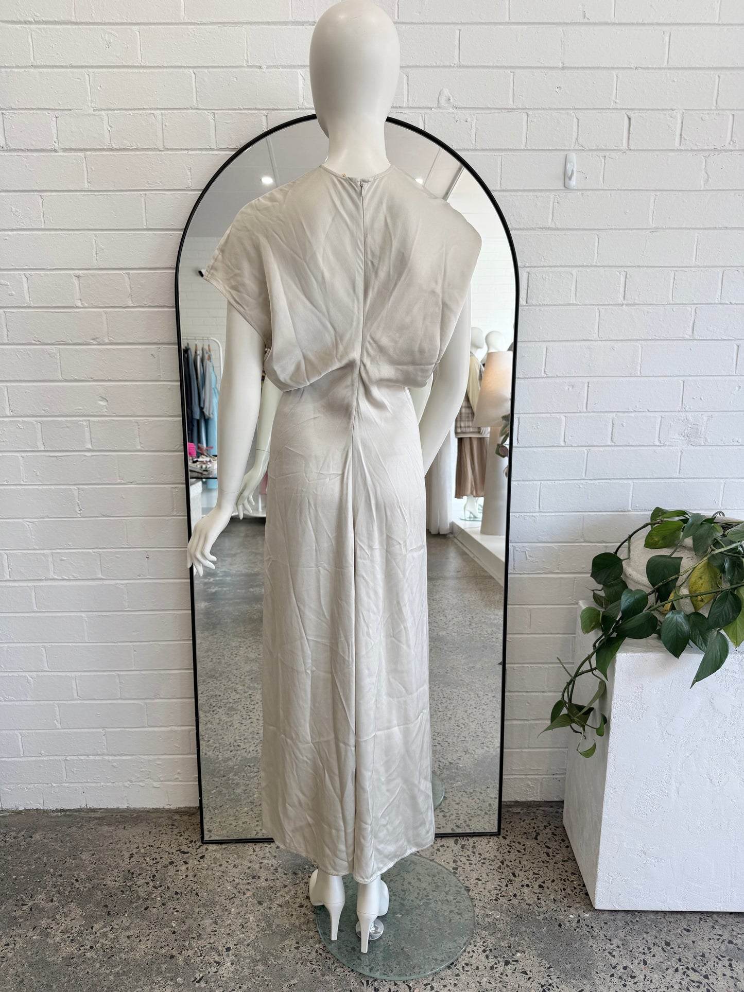 Toteme Cream Slouch Waist Maxi Dress - Size 36 (6 - 8)