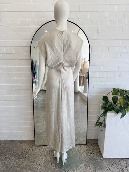 Toteme Cream Slouch Waist Maxi Dress - Size 36 (6 - 8)