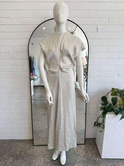 Toteme Cream Slouch Waist Maxi Dress - Size 36 (6 - 8)