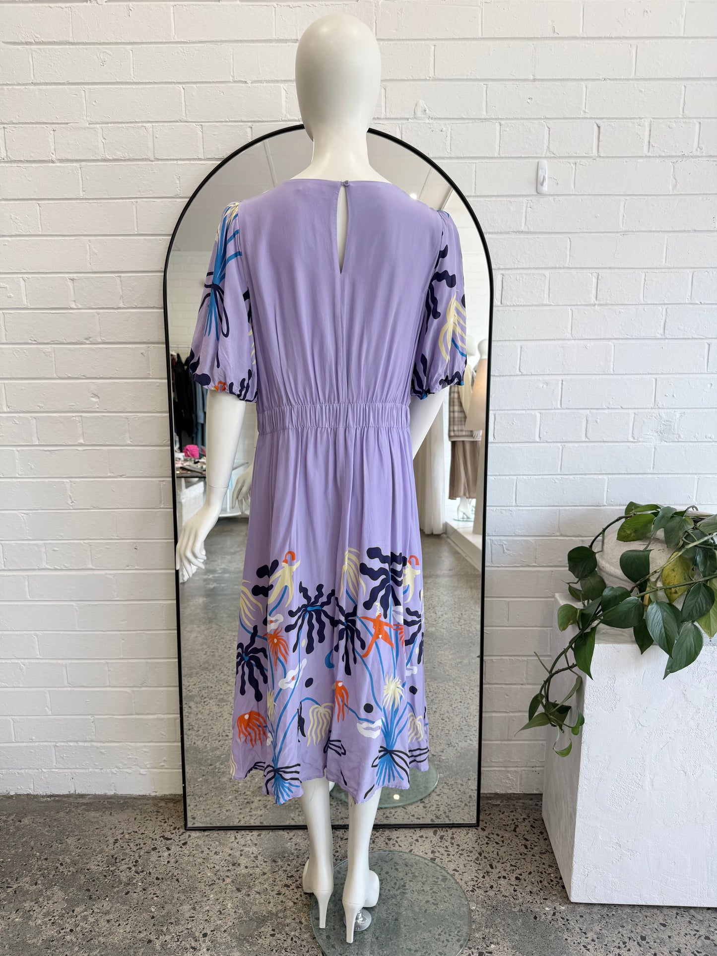 Gorman x Meg Fransee Purple Floral Spring Dress - Size 12
