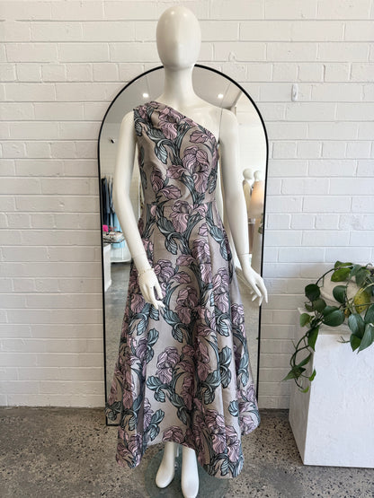 Elliatt Audrey Floral Jacquard Maxi Dress - Size S (8 - 10)