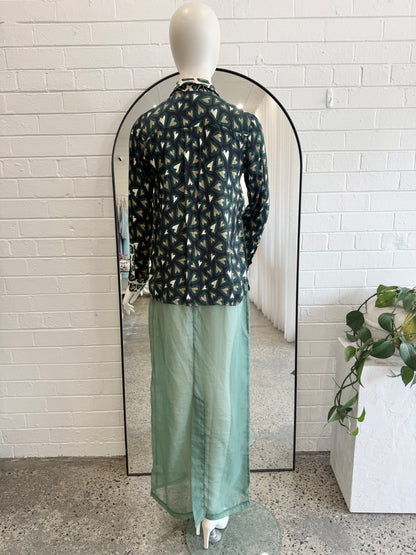 Pom Amsterdam Khaki Heartbeat Shirt - Size 36 (8)