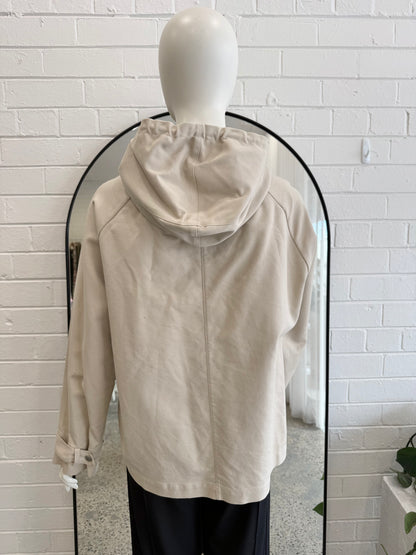 Lee Mathews Beige Utility Parker - Size L (12 - 14)