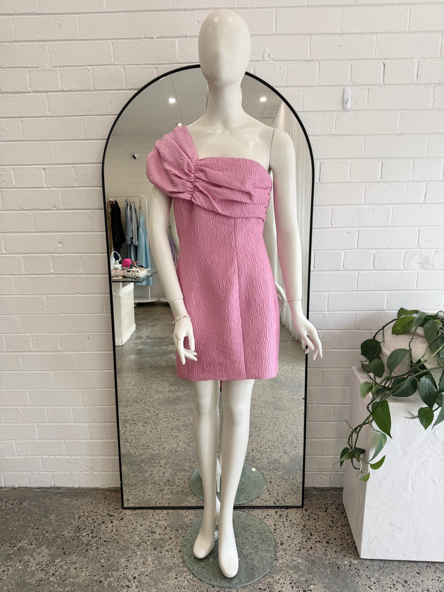 Mossman Pink Life Of The Party Strapless Dress - Size 10