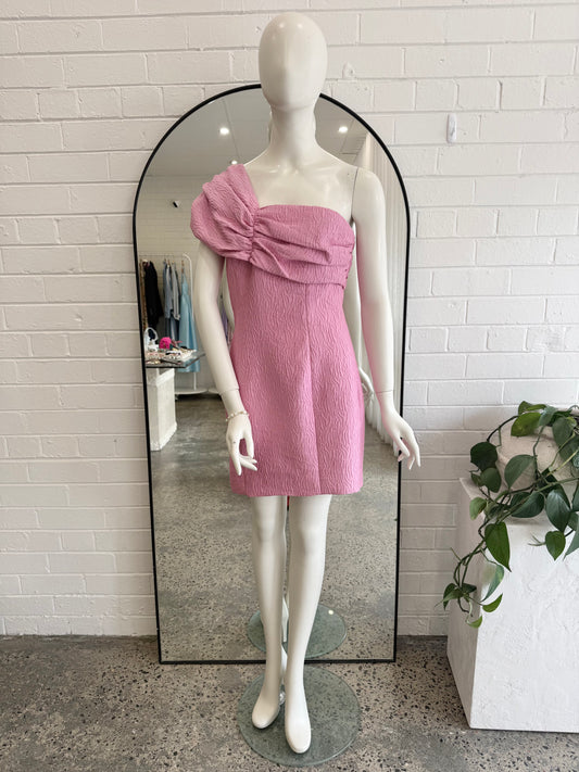 Mossman Pink Life Of The Party Strapless Dress - Size 10