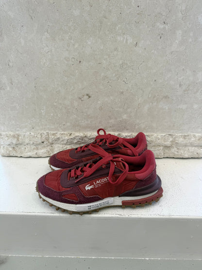 Lacoste Active Sneaker Red/Burgandy - Euro 39.5 - Pre-Loved Geelong 3