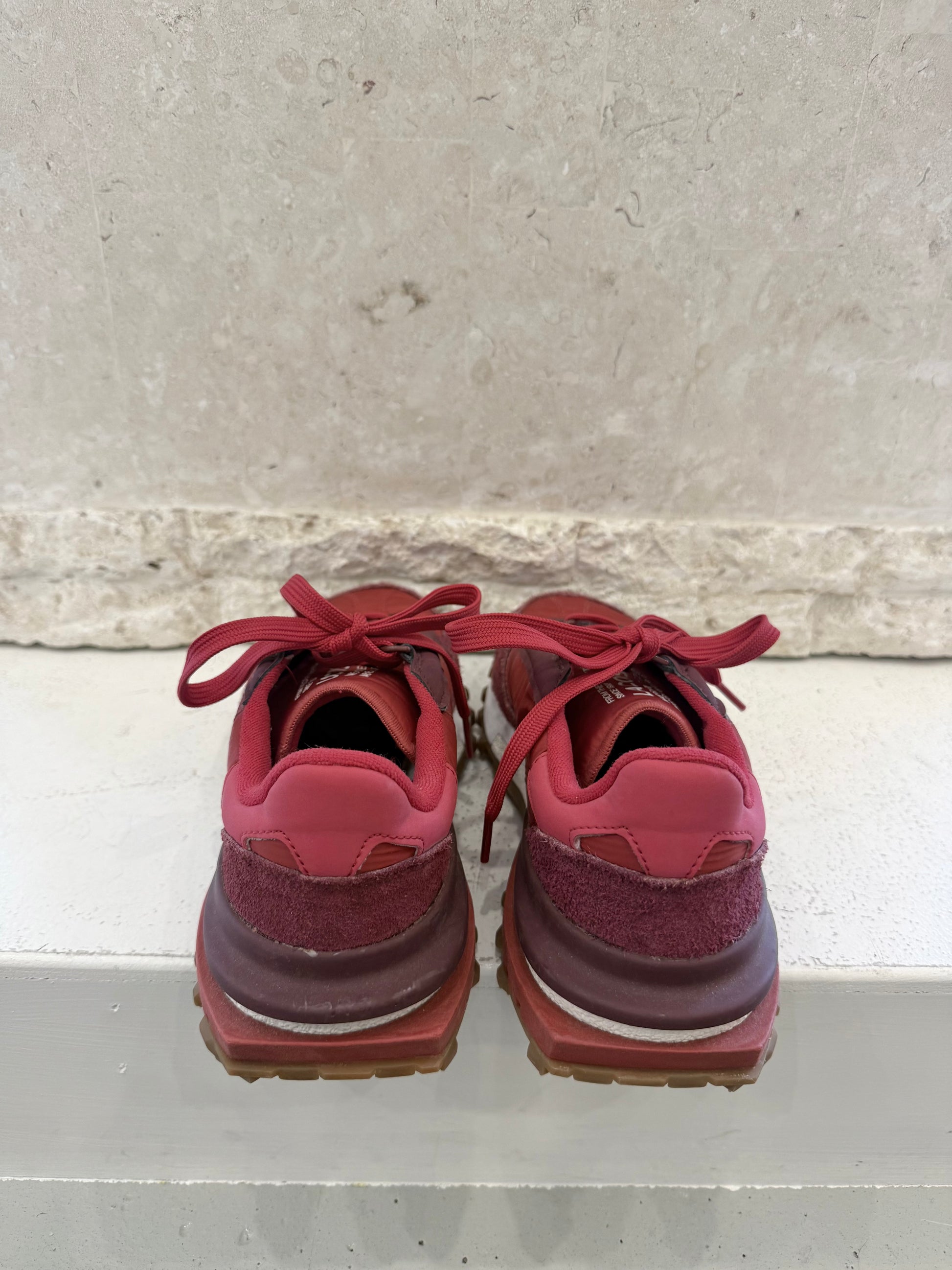 Lacoste Active Sneaker Red/Burgandy - Euro 39.5 - Pre-Loved Geelong 4