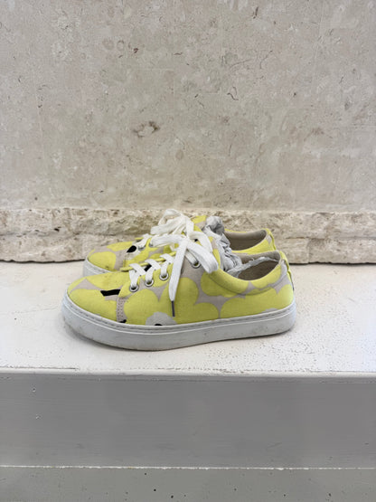 Marimekko Mini Unikko Tennarit Sneaker Yellow - Euro 38 - Pre-Loved Geelong 3