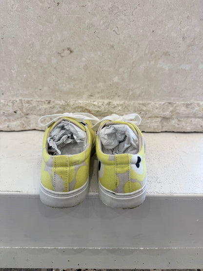 Marimekko Mini Unikko Tennarit Sneaker Yellow - Euro 38 - Pre-Loved Geelong 4