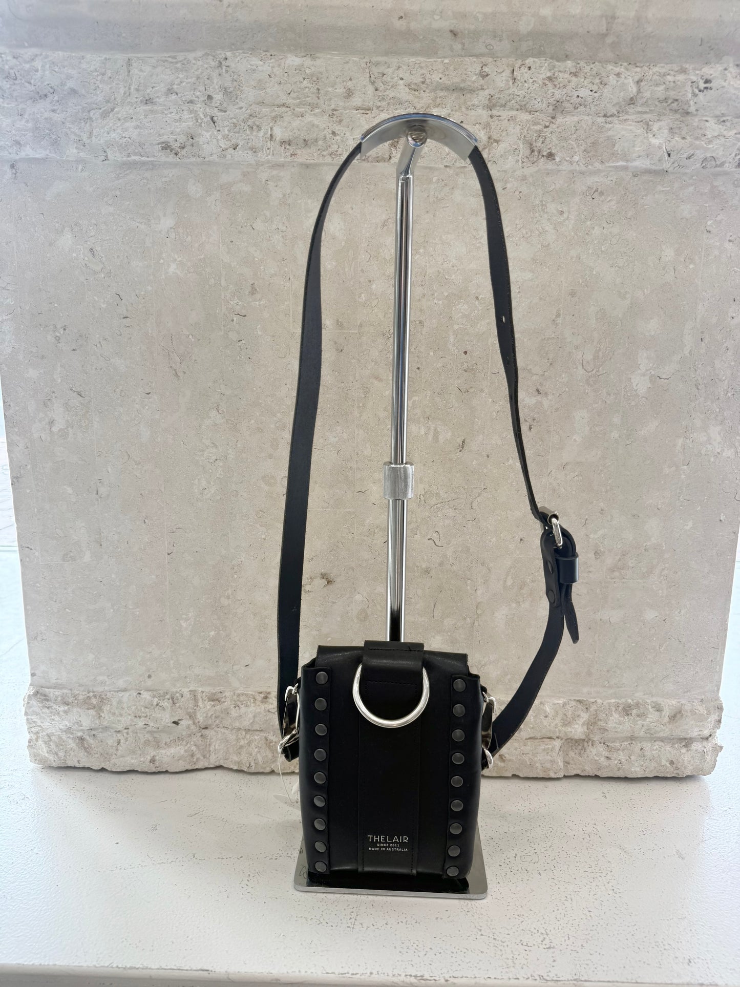 The Lair Black Leather Oblivion Cult Ceremony Bag Pre-Loved Geelong