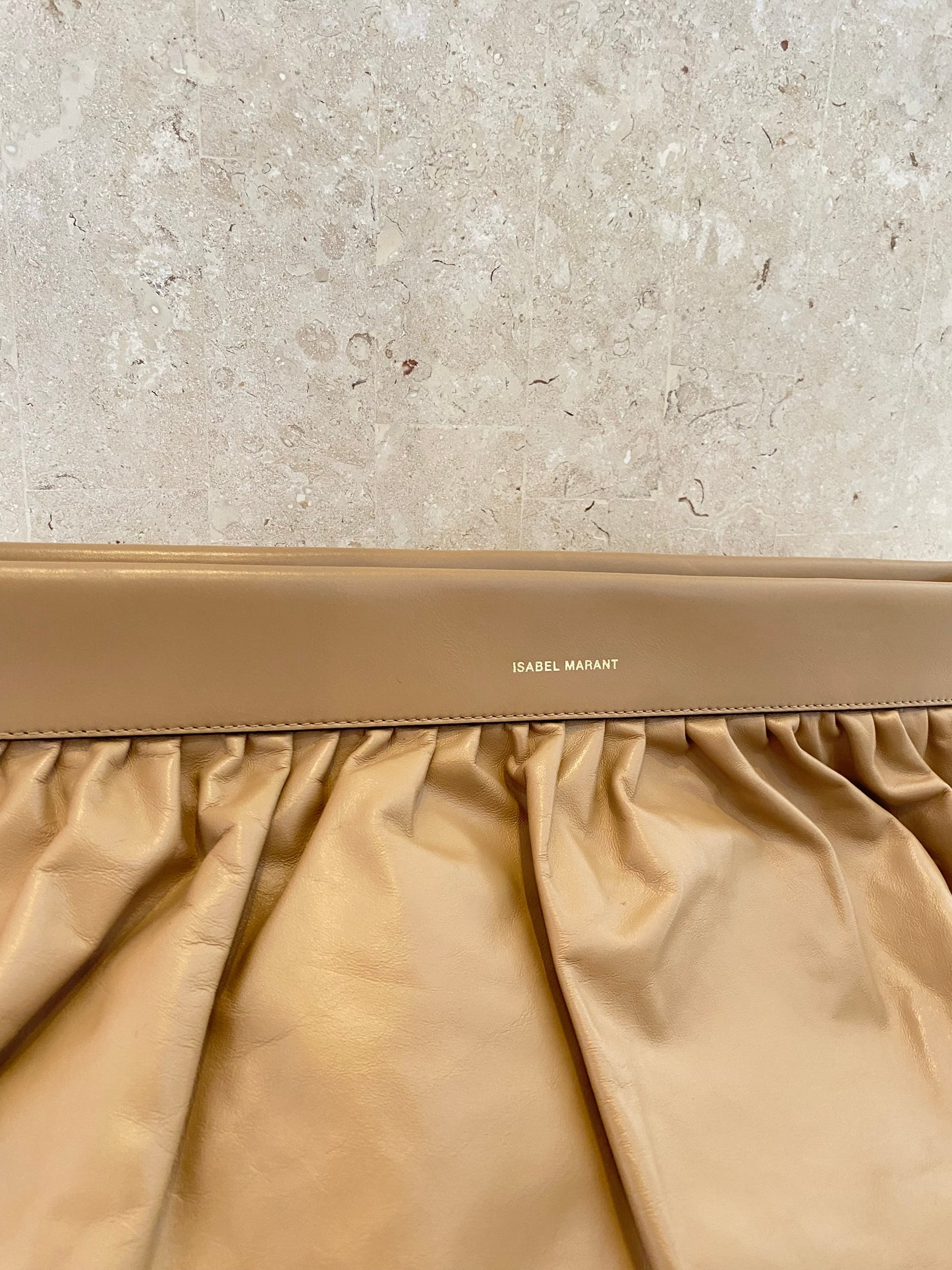 Isabel Marant Camel Luz Clutch Bag