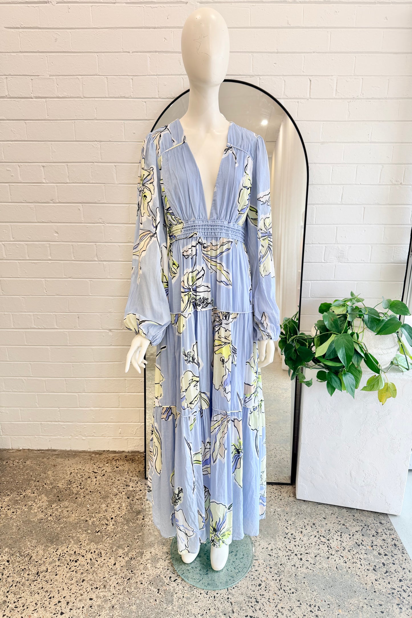 Aje Romantica Voile Maxi Dress - Size 12