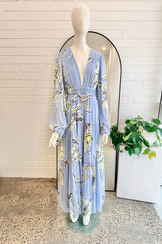 Aje Romantica Voile Maxi Dress - Size 12