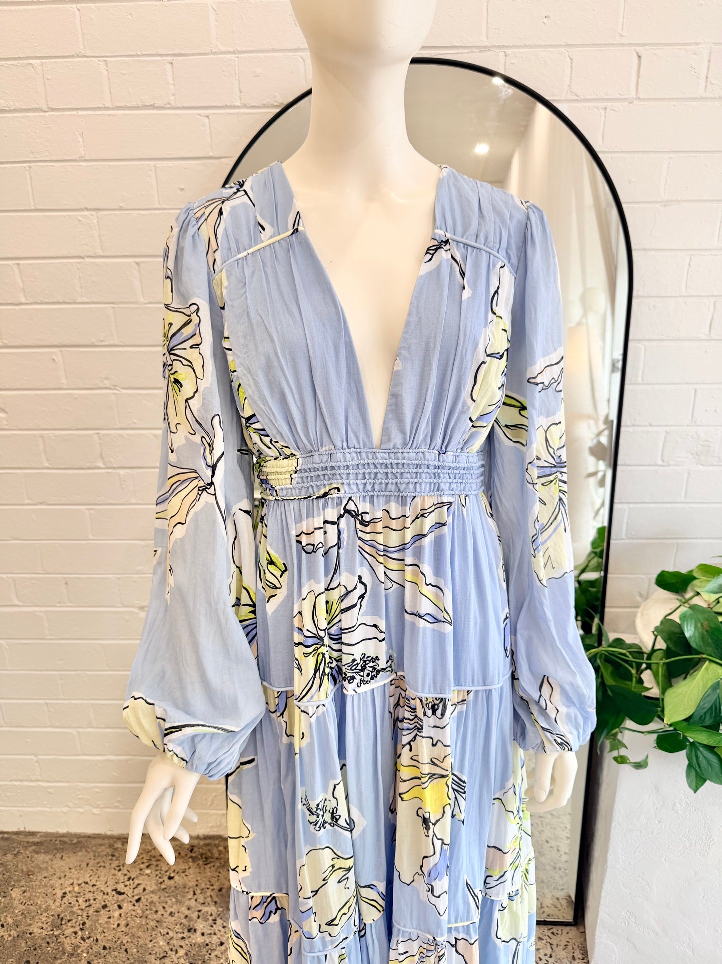 Aje Romantica Voile Maxi Dress - Size 12