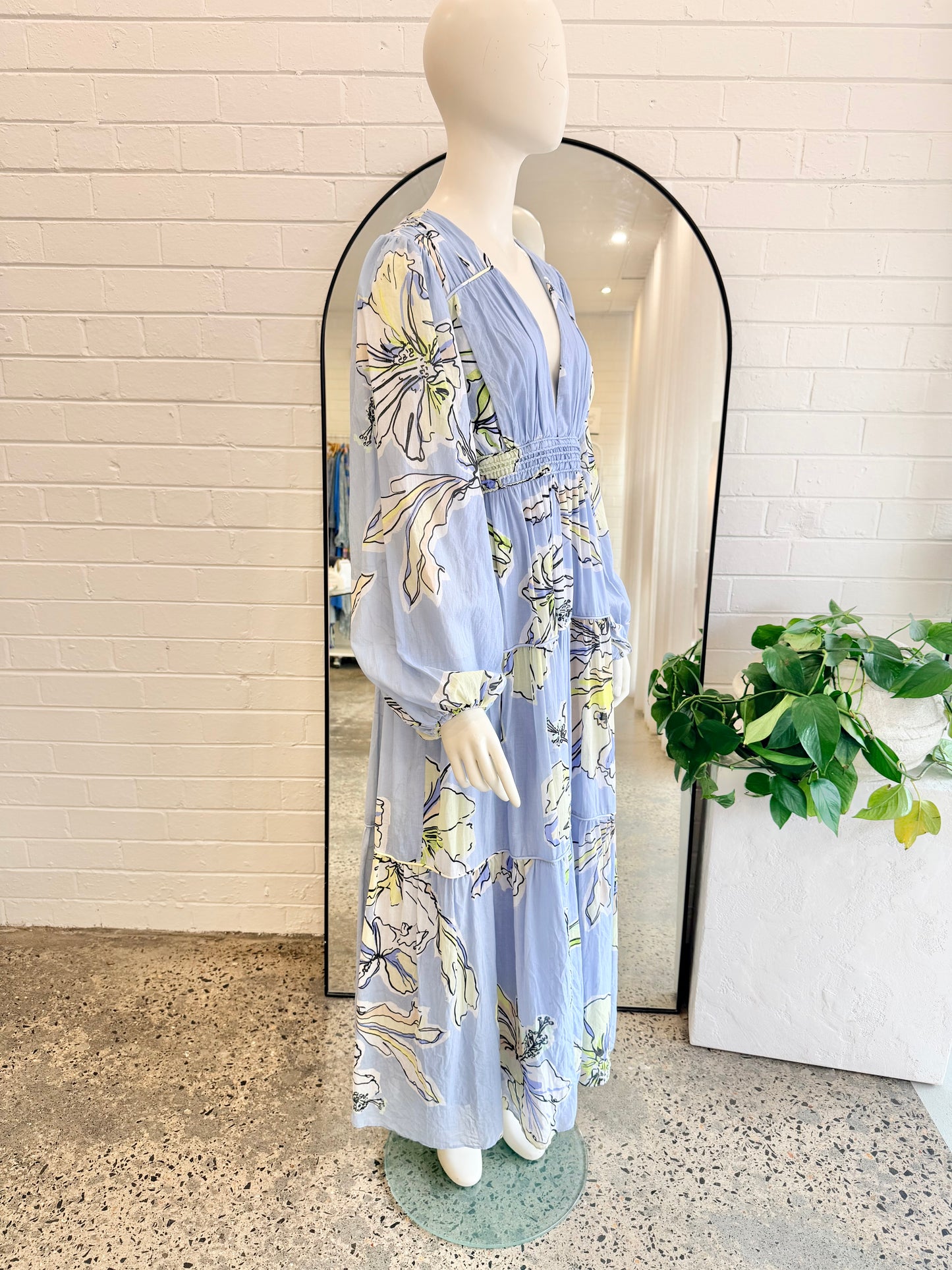 Aje Romantica Voile Maxi Dress - Size 12