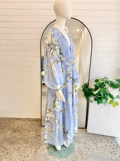 Aje Romantica Voile Maxi Dress - Size 12