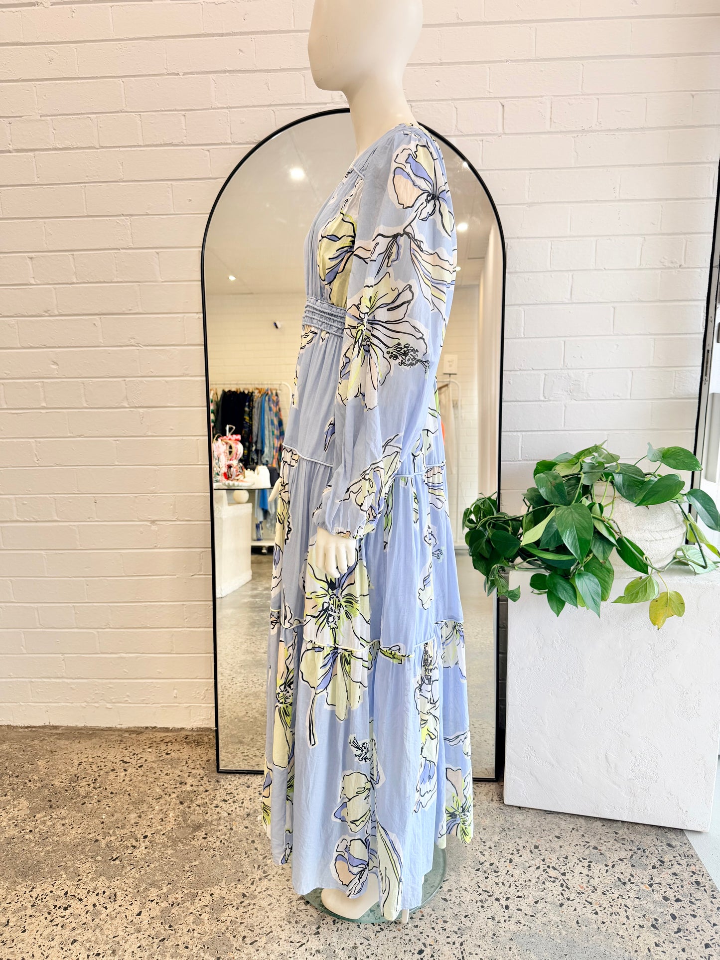 Aje Romantica Voile Maxi Dress - Size 12