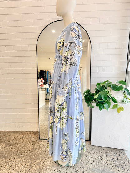 Aje Romantica Voile Maxi Dress - Size 12