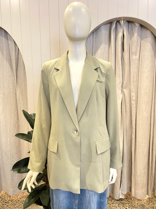 Elka Collective Beige Blazer - Size 12