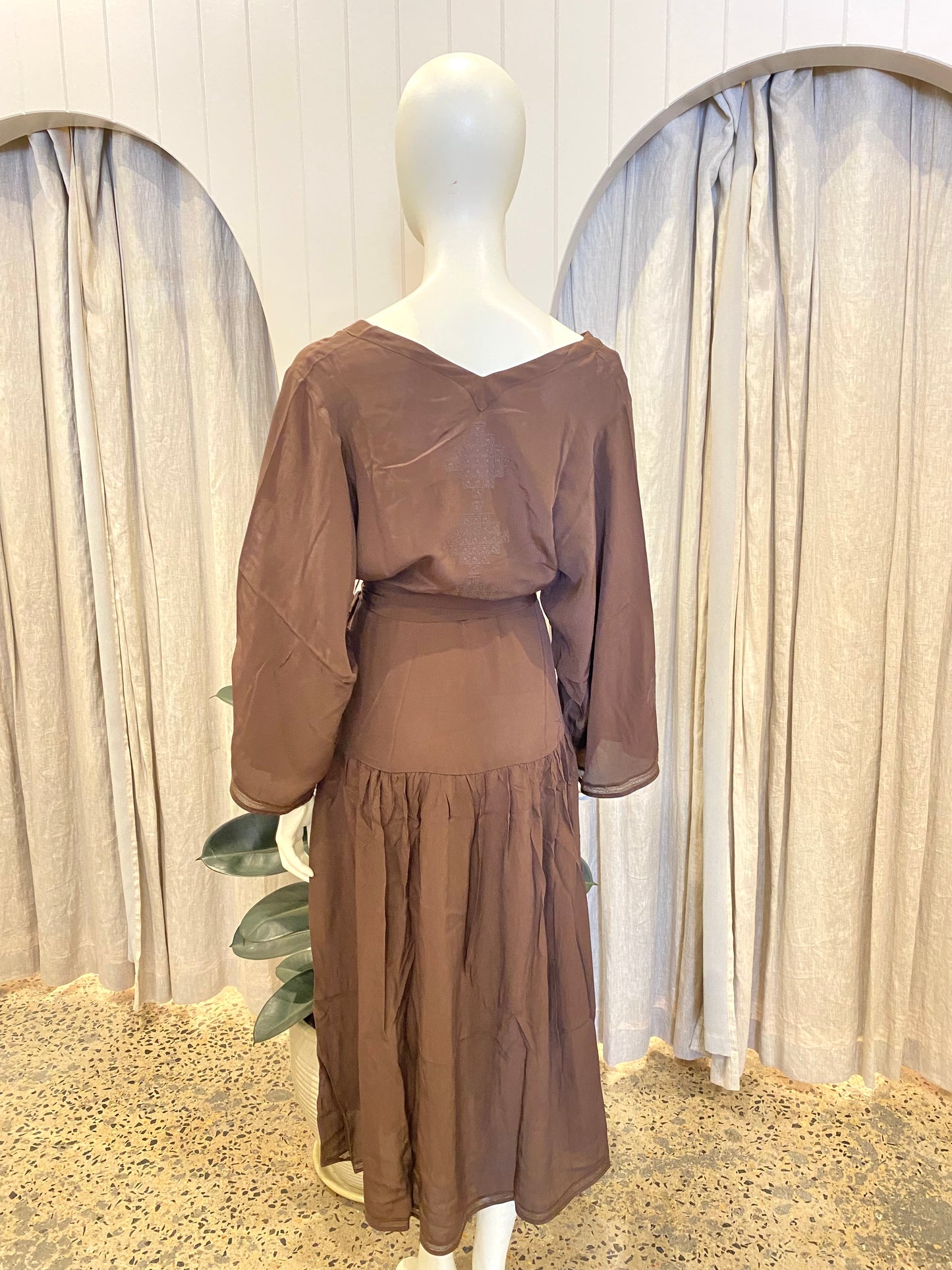 Flannel Brown Nina Dress BNWT - Size 1