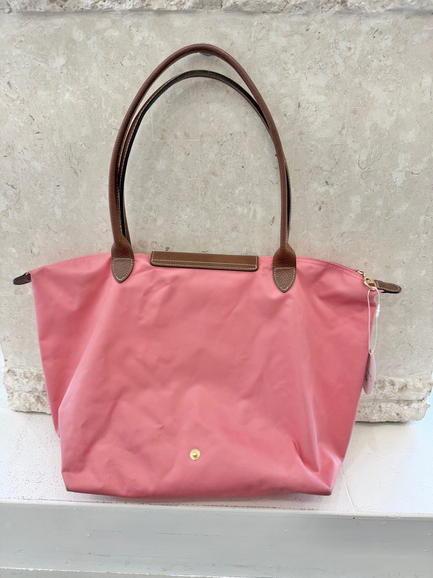 Longchamp Zip Top Shoulder Bag in pink
