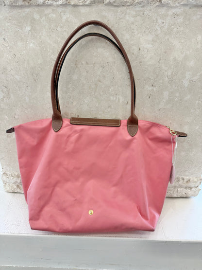 Longchamp Zip Top Shoulder Bag in pink