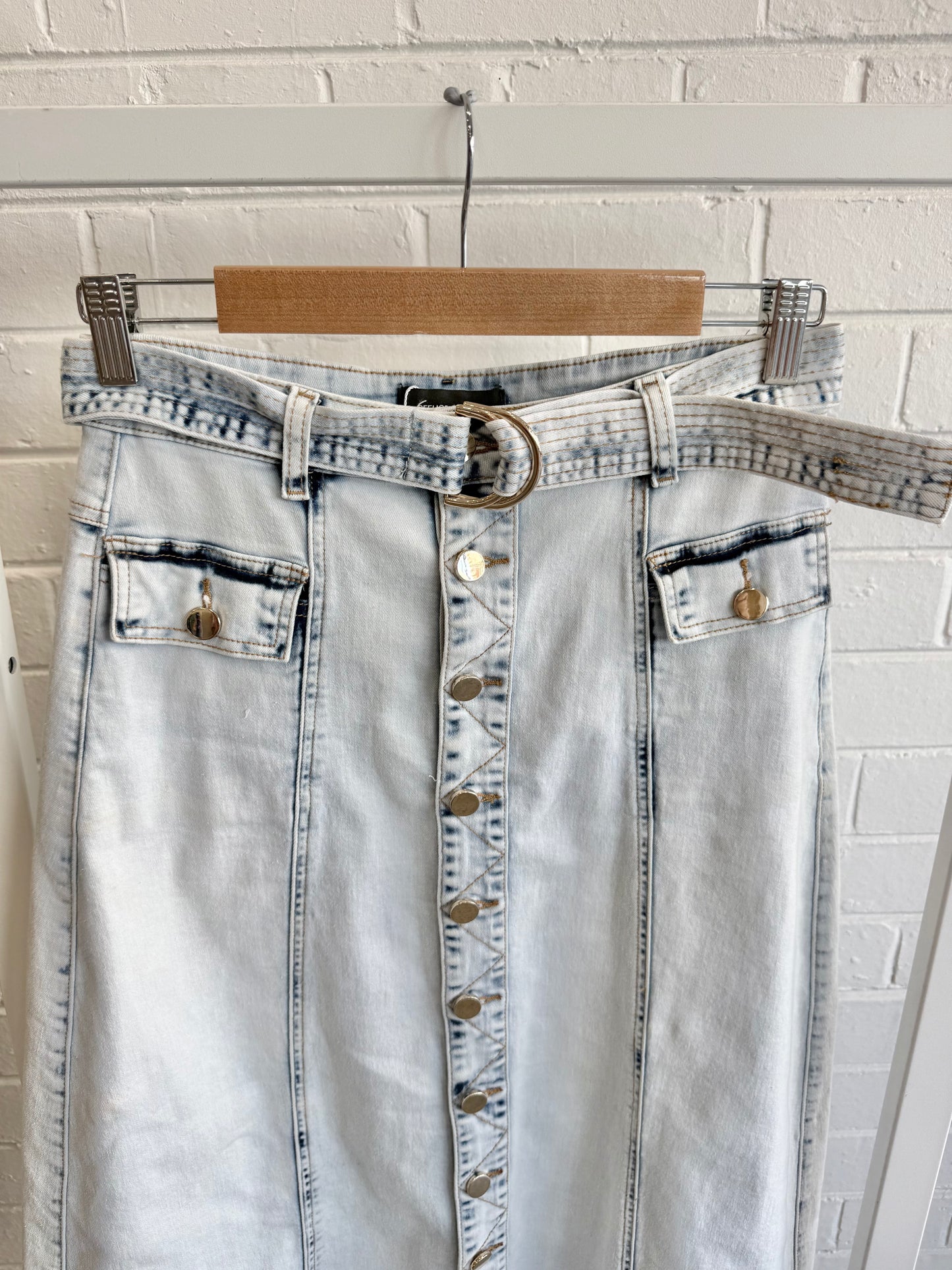 Refuge Denim Rennie Maxi Skirt - Size 10